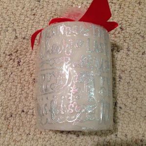 Christmas candle. New in plastic/with tags